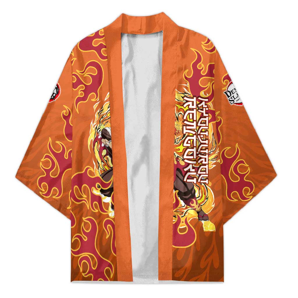 Rengoku Kyojuro Demon Slayer Kimono Inferno Anime Flame Crest Style