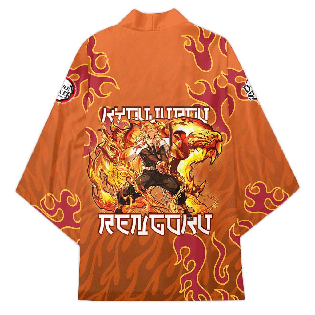 Rengoku Kyojuro Demon Slayer Kimono Inferno Anime Flame Crest Style