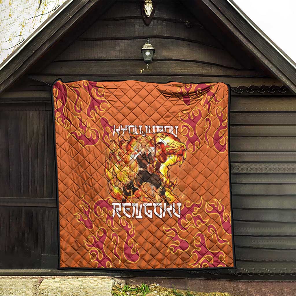 Rengoku Kyojuro Demon Slayer Quilt Inferno Anime Flame Crest Style