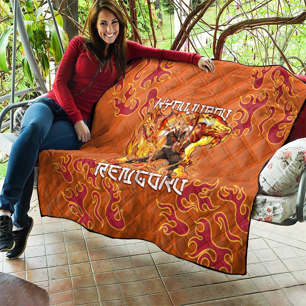 Rengoku Kyojuro Demon Slayer Quilt Inferno Anime Flame Crest Style