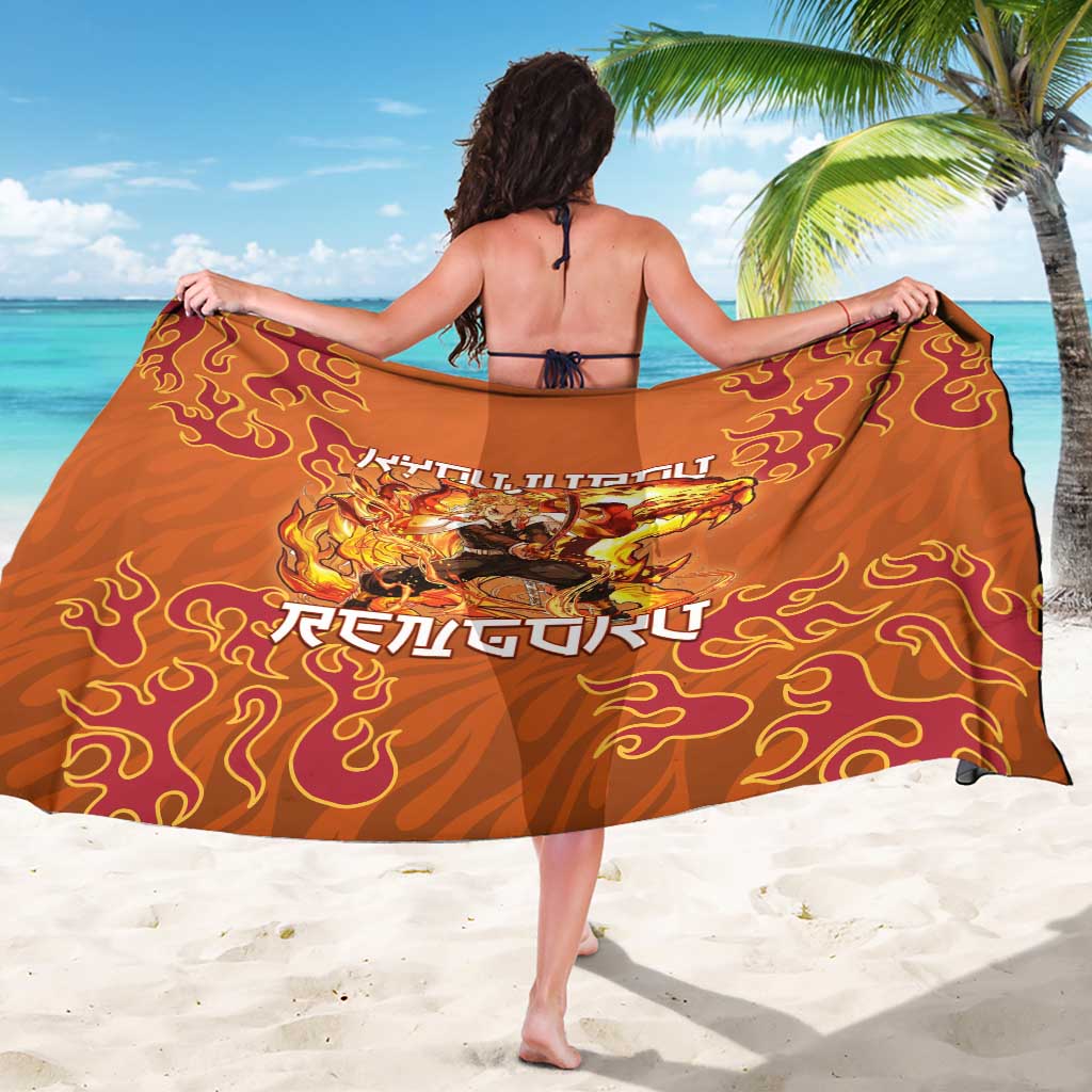 Rengoku Kyojuro Demon Slayer Sarong Inferno Anime Flame Crest Style