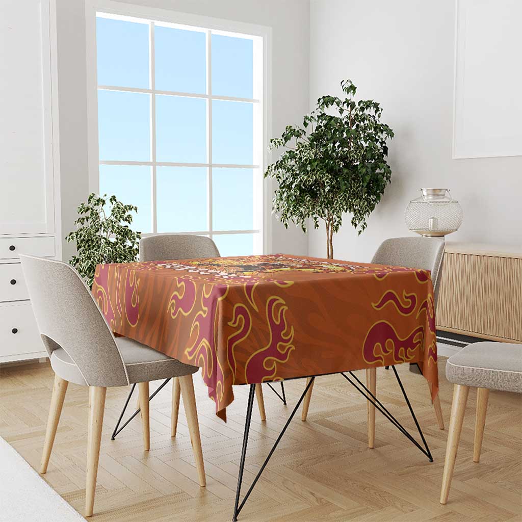 Rengoku Kyojuro Demon Slayer Tablecloth Inferno Anime Flame Crest Style