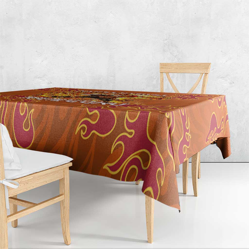 Rengoku Kyojuro Demon Slayer Tablecloth Inferno Anime Flame Crest Style