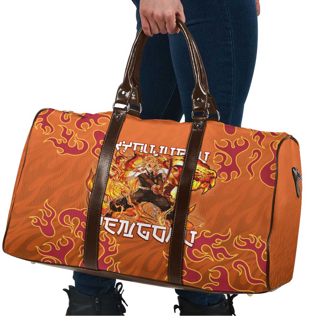 Rengoku Kyojuro Demon Slayer Travel Bag Inferno Anime Flame Crest Style