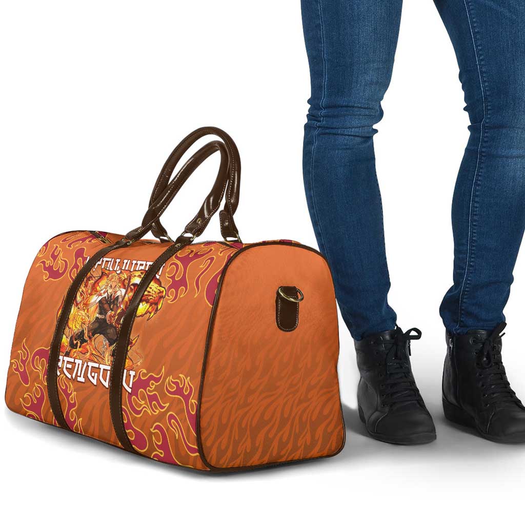 Rengoku Kyojuro Demon Slayer Travel Bag Inferno Anime Flame Crest Style