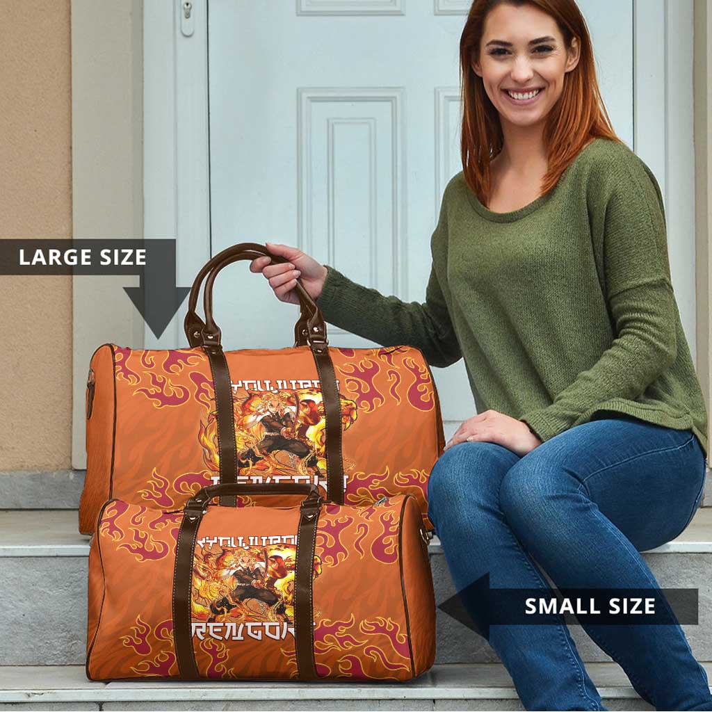 Rengoku Kyojuro Demon Slayer Travel Bag Inferno Anime Flame Crest Style