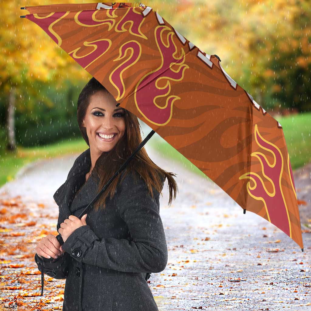 Rengoku Kyojuro Demon Slayer Umbrella Inferno Anime Flame Crest Style