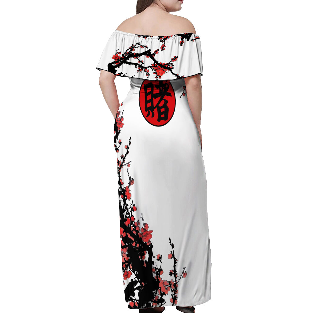 Tsunade - Japan Style Anime Off Shoulder Maxi Dress