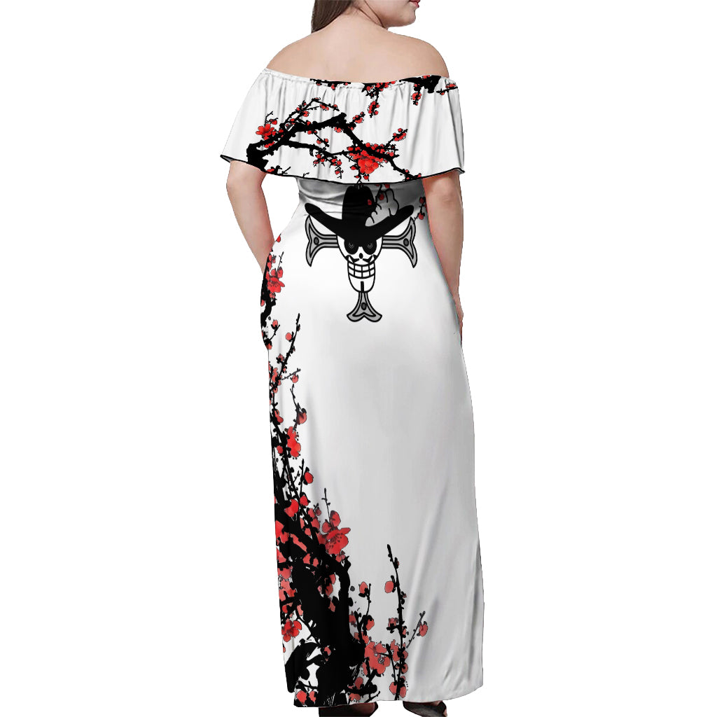 Dracule Mihawk - Japan Style Anime Off Shoulder Maxi Dress