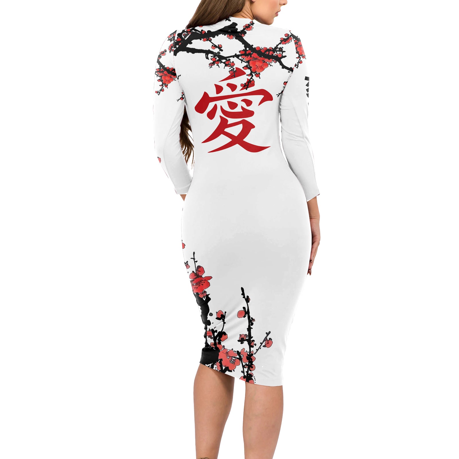 Gaara - Japan Style Anime Long Sleeve Bodycon Dress