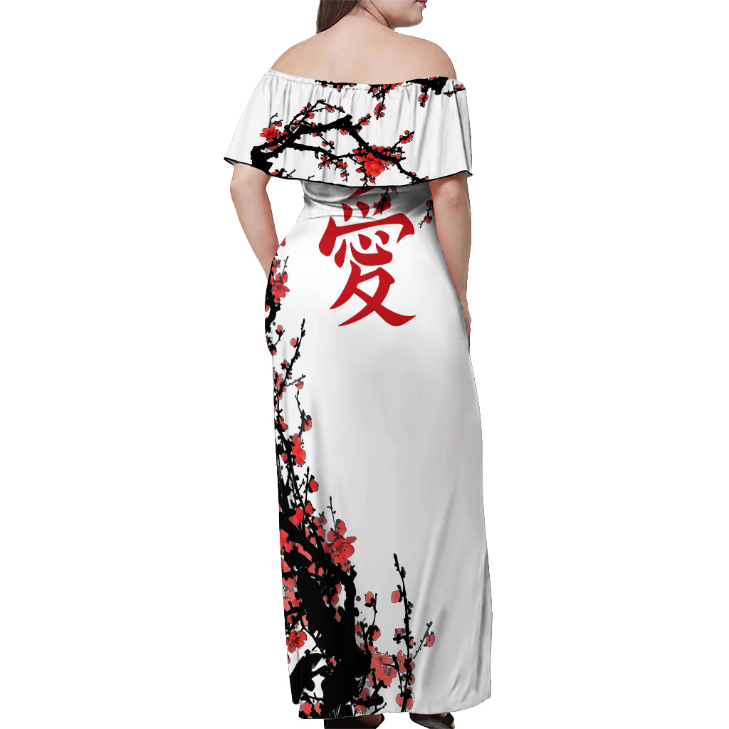 Gaara - Japan Style Anime Off Shoulder Maxi Dress