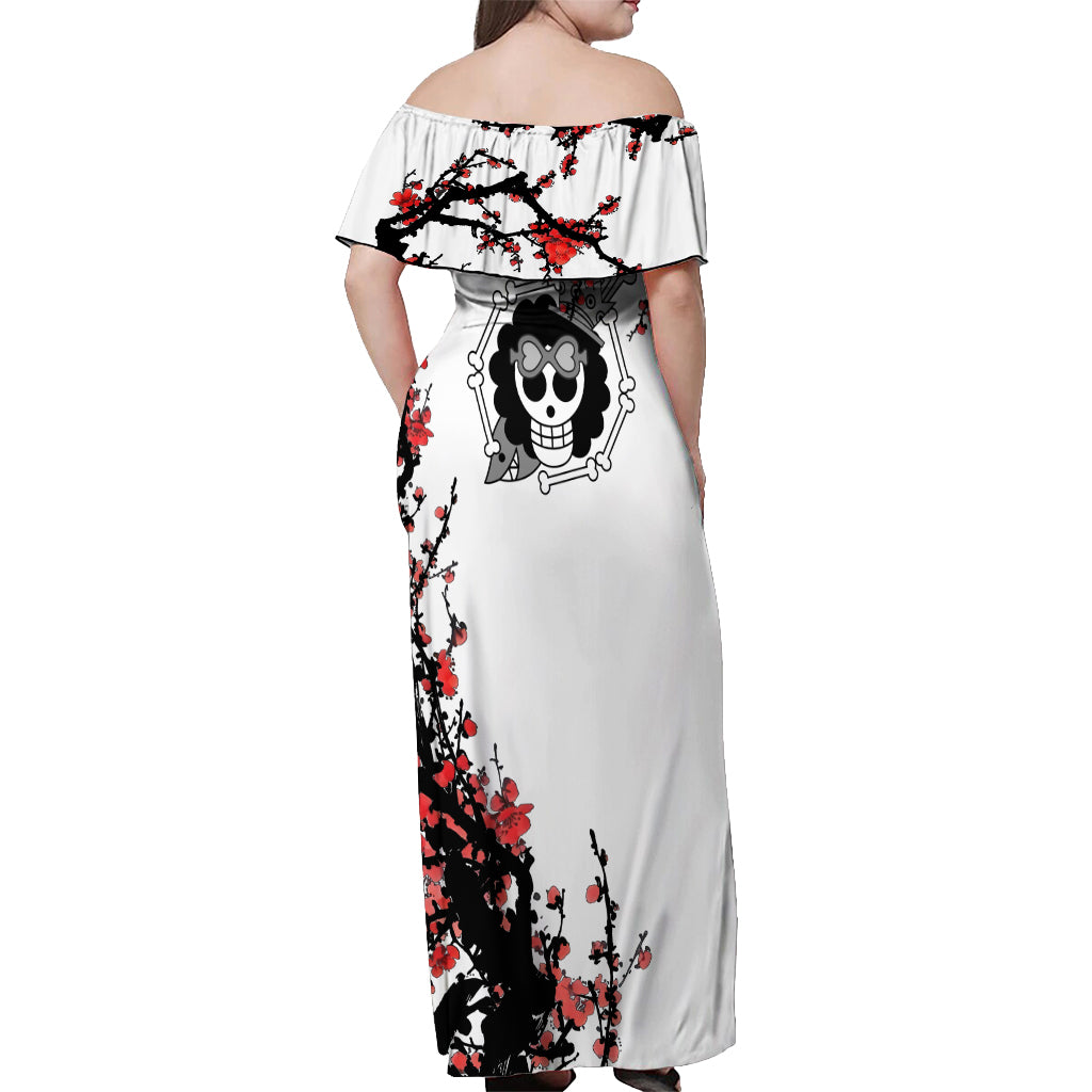 Brook - Japan Style Anime Off Shoulder Maxi Dress