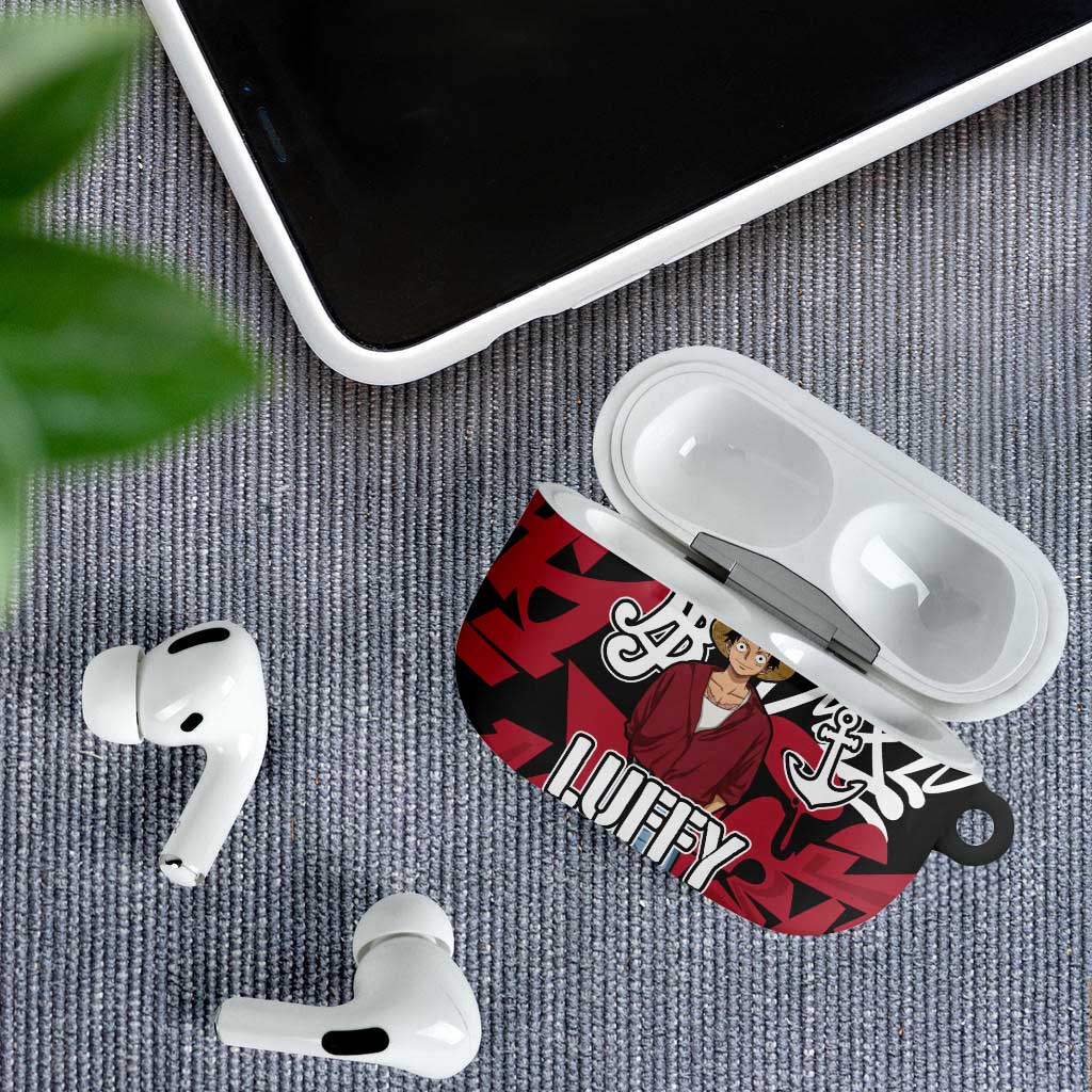 Monkey D. Luffy One Piece AirPods Case Graffiti Street Art Anime Collage