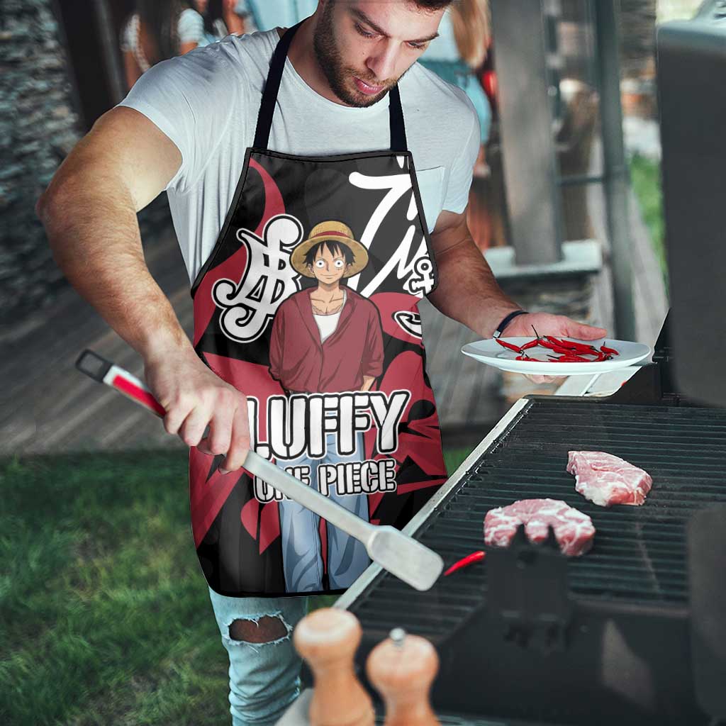 Monkey D. Luffy One Piece Apron Graffiti Street Art Anime Collage