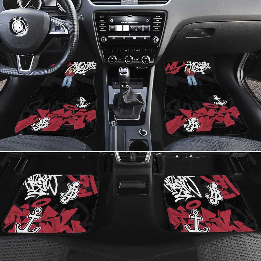 Monkey D. Luffy One Piece Car Mats Graffiti Street Art Anime Collage