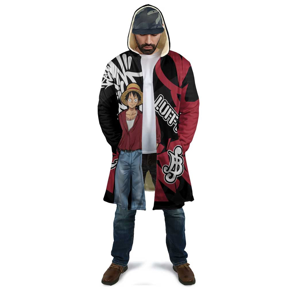 Monkey D. Luffy One Piece Cloak Graffiti Street Art Anime Collage