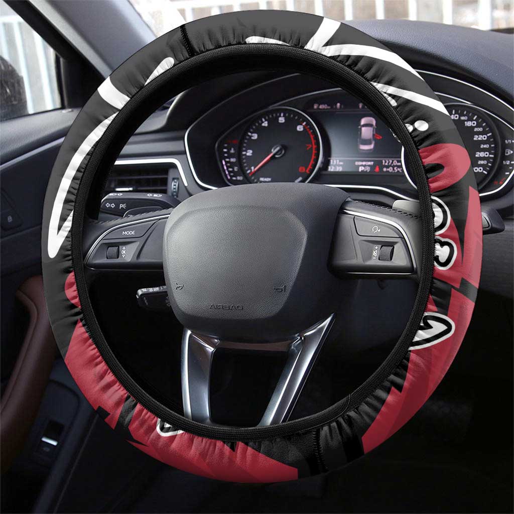 Monkey D. Luffy One Piece Steering Wheel Cover Graffiti Street Art Anime Collage
