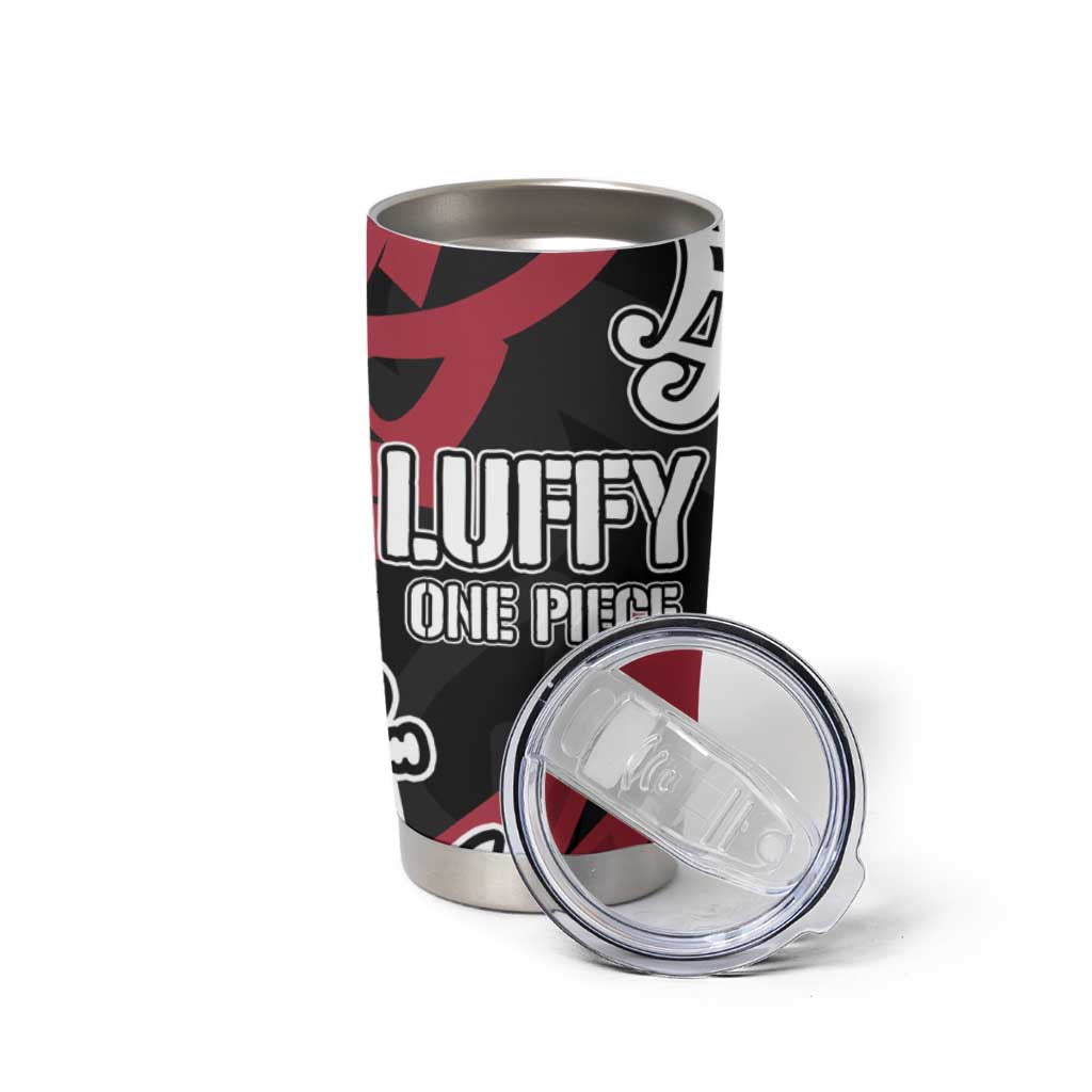 Monkey D. Luffy One Piece Tumbler Cup Graffiti Street Art Anime Collage