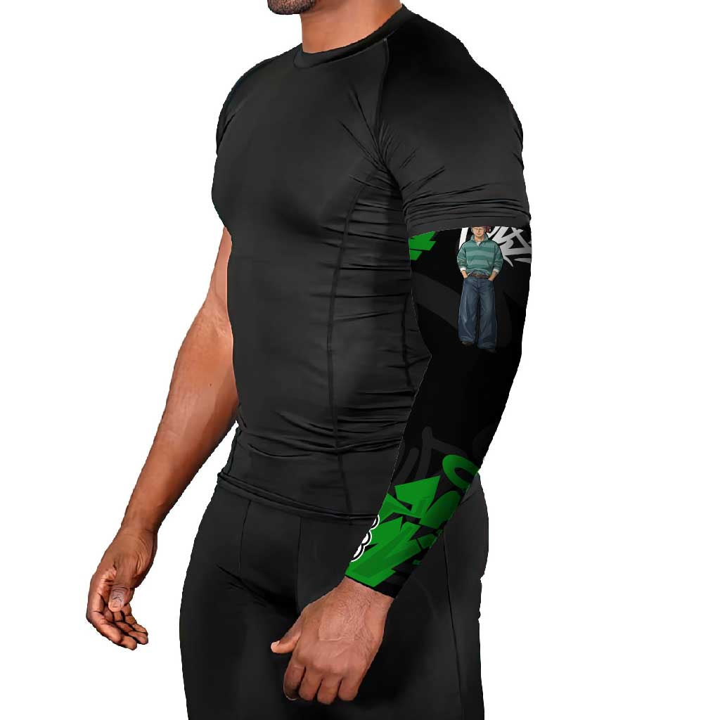 Roronoa Zoro One Piece Arm Sleeves Graffiti Street Art Anime Collage
