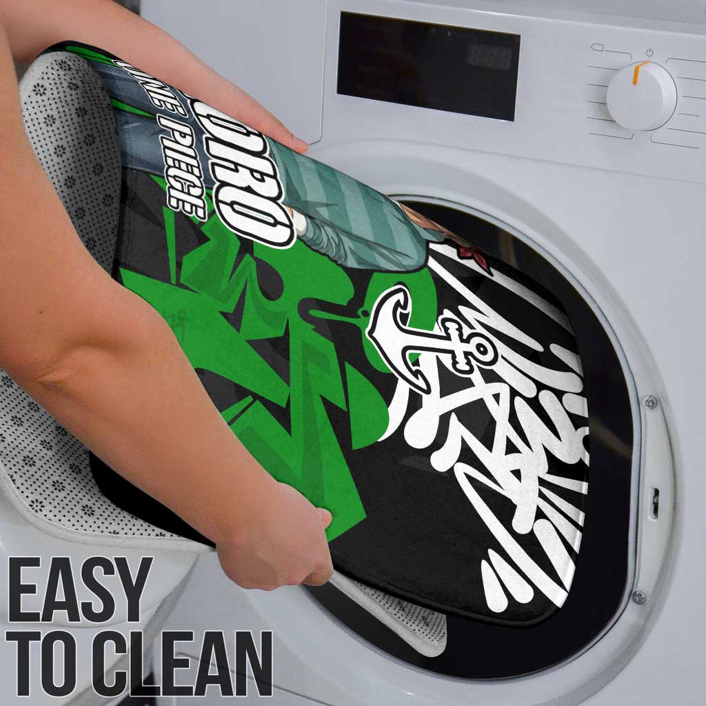 Roronoa Zoro One Piece Bathroom Set Graffiti Street Art Anime Collage