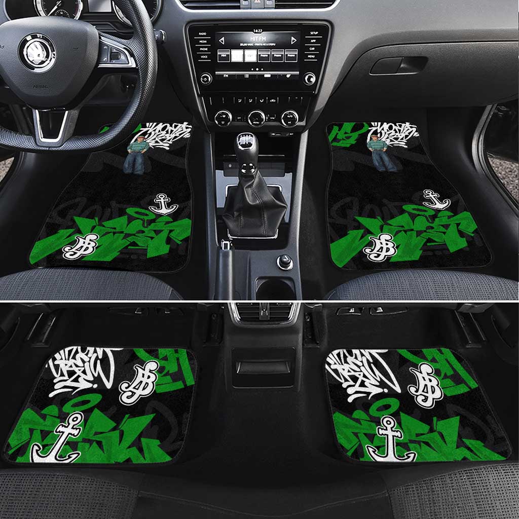 Roronoa Zoro One Piece Car Mats Graffiti Street Art Anime Collage