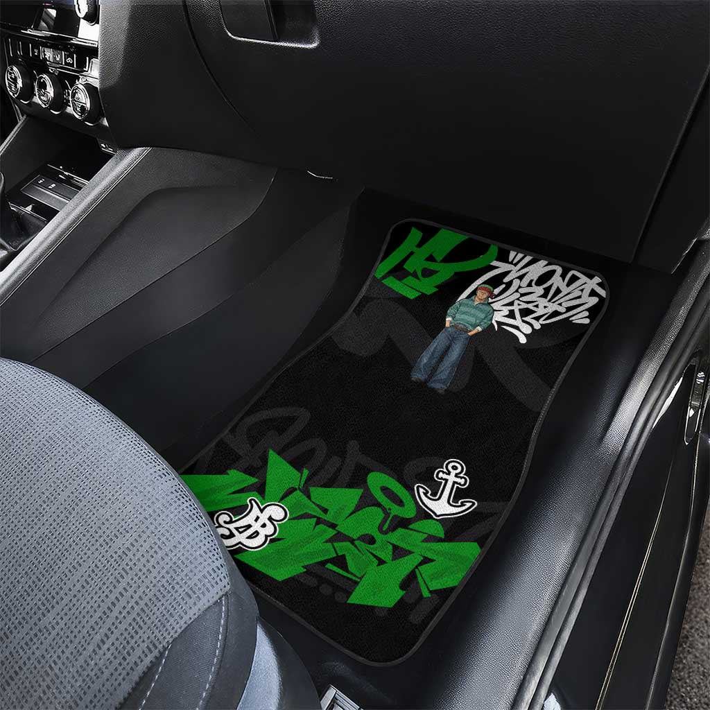 Roronoa Zoro One Piece Car Mats Graffiti Street Art Anime Collage