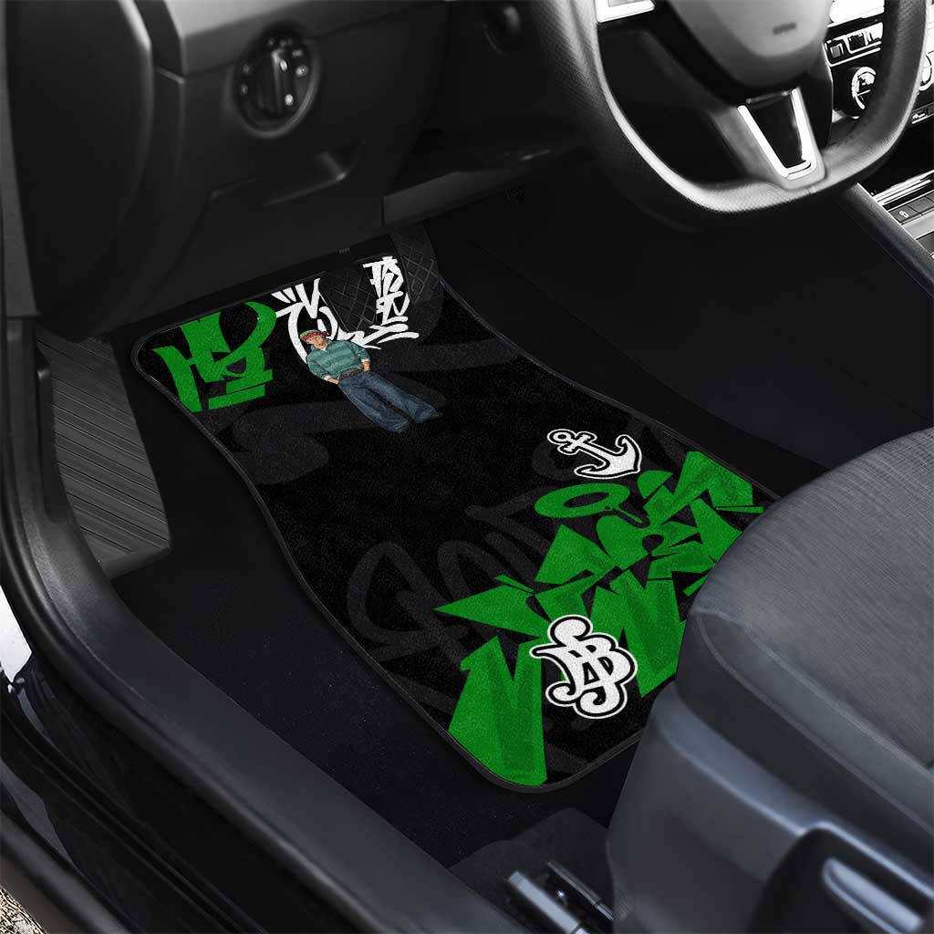 Roronoa Zoro One Piece Car Mats Graffiti Street Art Anime Collage