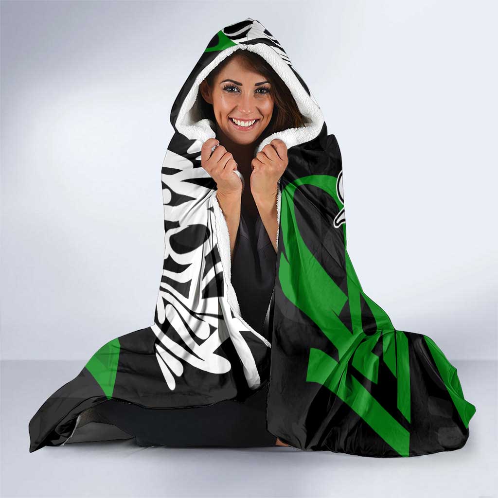 Roronoa Zoro One Piece Hooded Blanket Graffiti Street Art Anime Collage