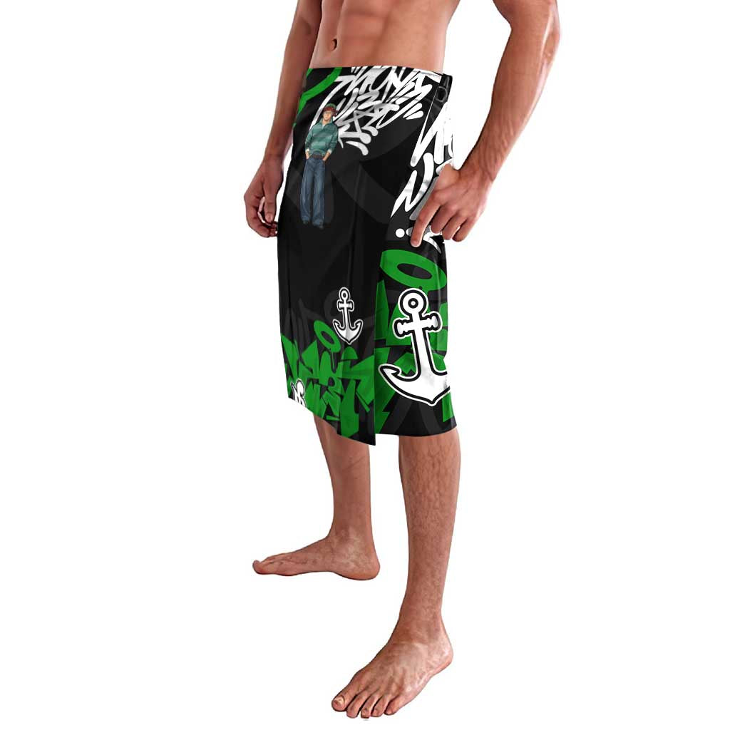 Roronoa Zoro One Piece Lavalava Graffiti Street Art Anime Collage