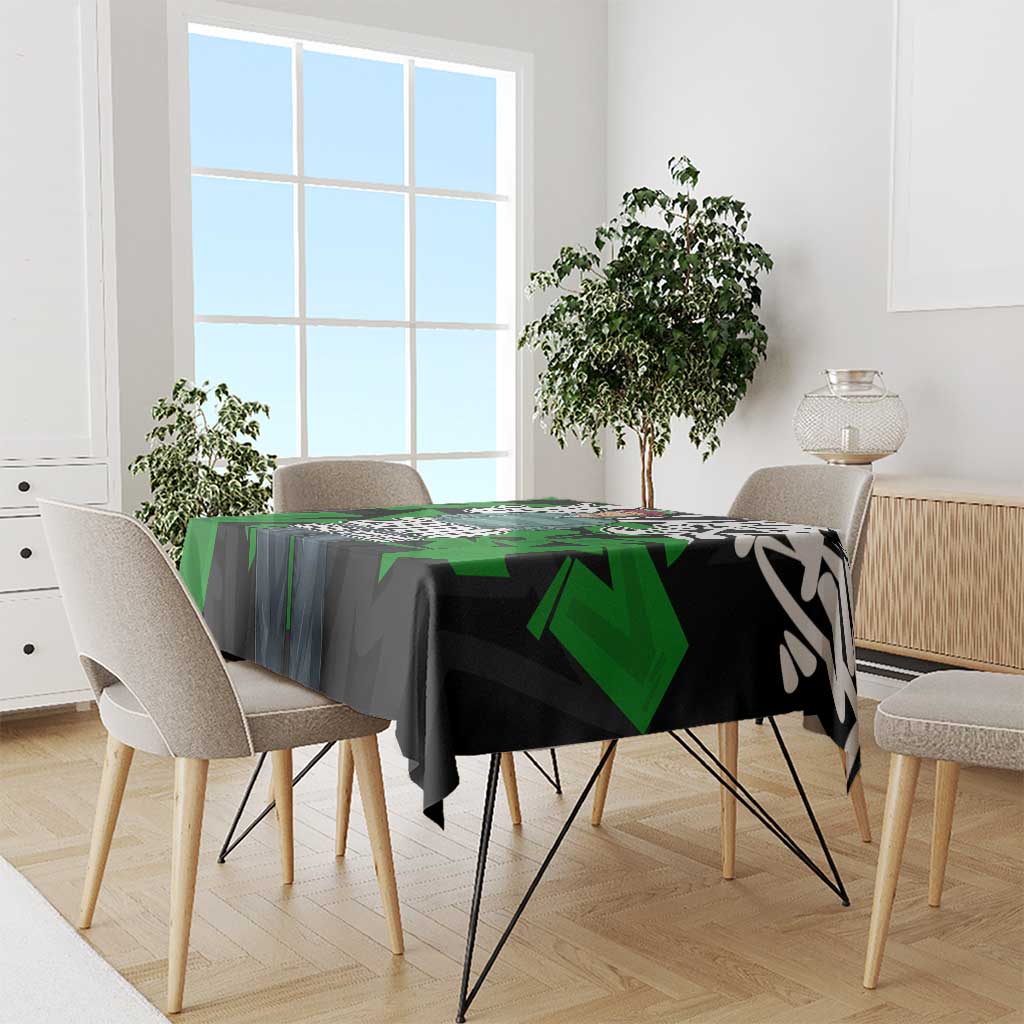 Roronoa Zoro One Piece Tablecloth Graffiti Street Art Anime Collage