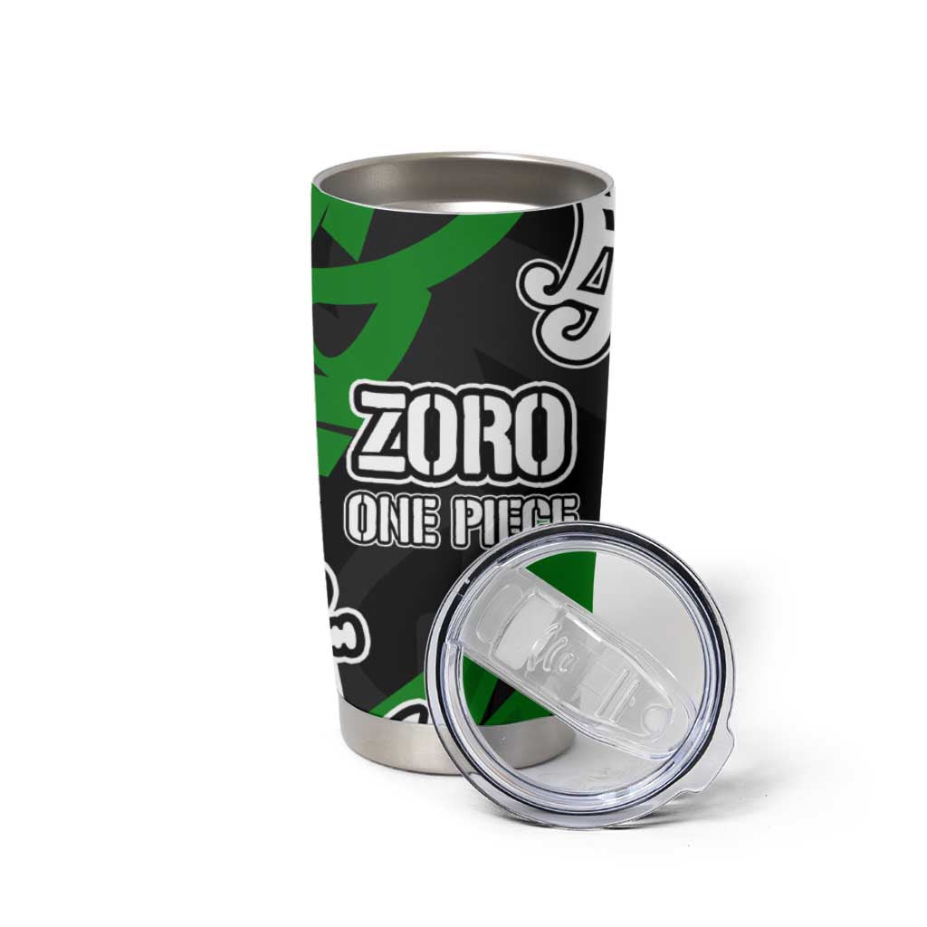 Roronoa Zoro One Piece Tumbler Cup Graffiti Street Art Anime Collage