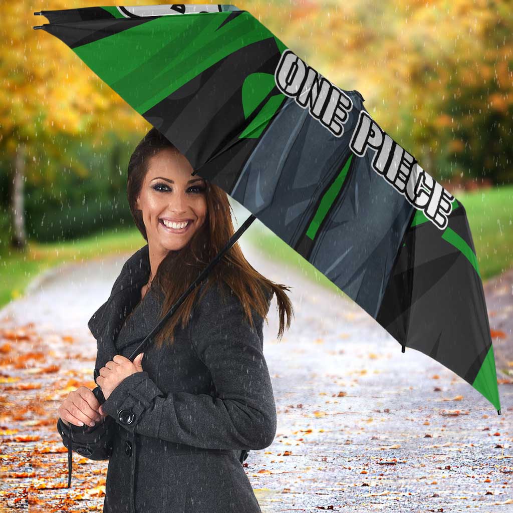 Roronoa Zoro One Piece Umbrella Graffiti Street Art Anime Collage