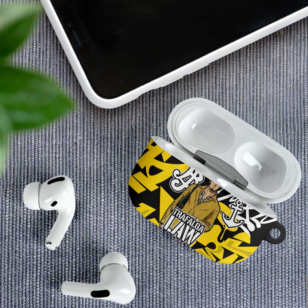 Trafalgar Law One Piece AirPods Case Graffiti Street Art Anime Collage
