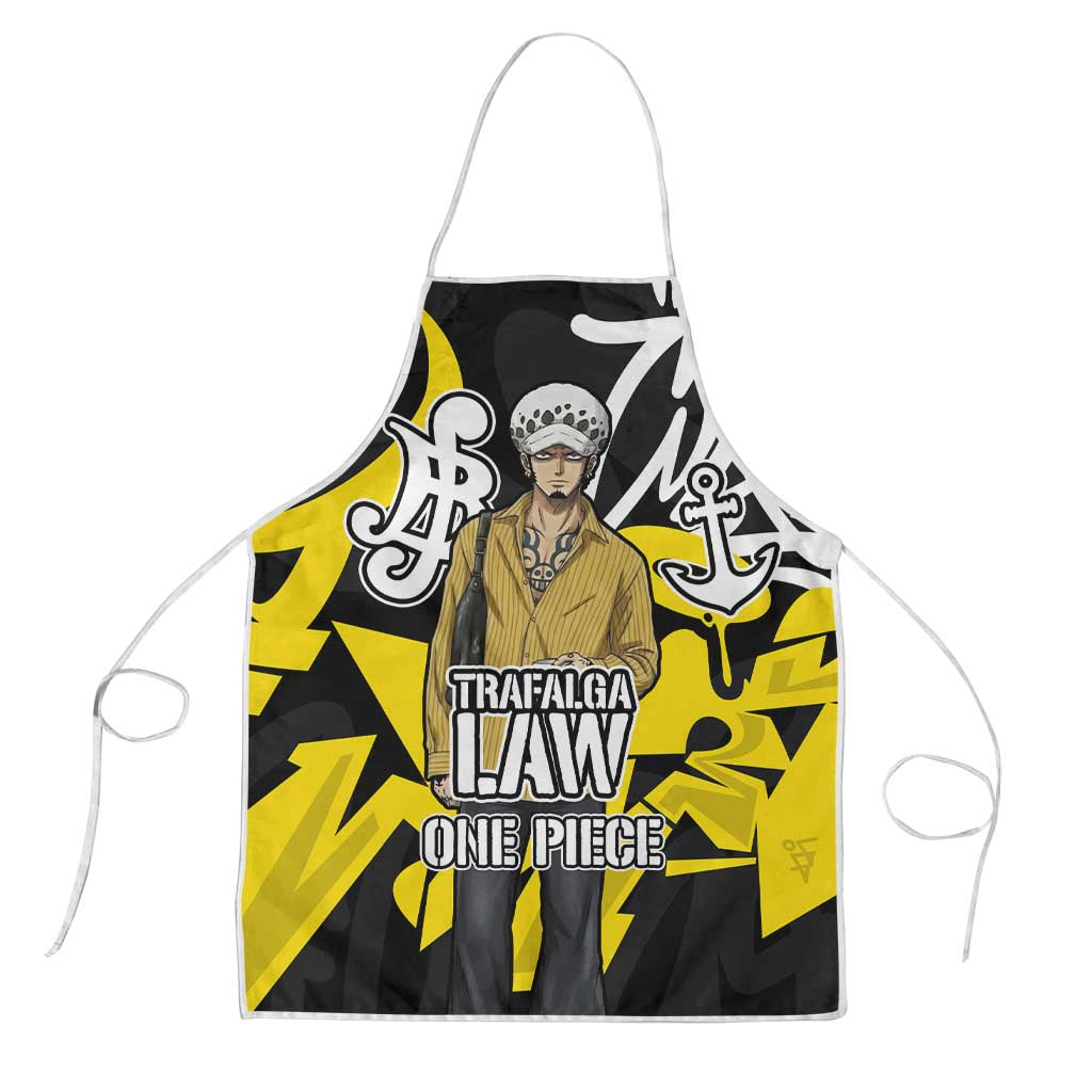 Trafalgar Law One Piece Apron Graffiti Street Art Anime Collage