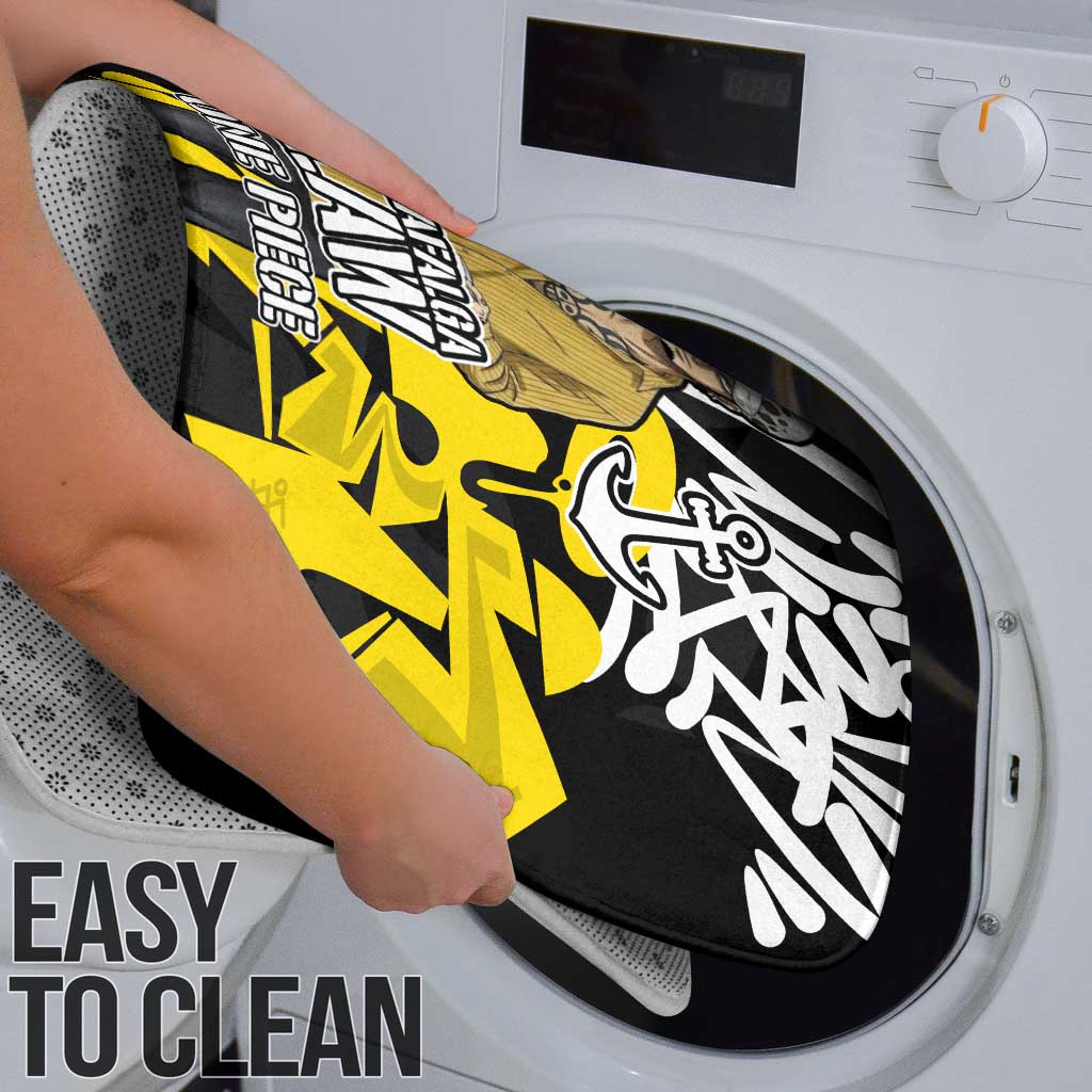 Trafalgar Law One Piece Bathroom Set Graffiti Street Art Anime Collage