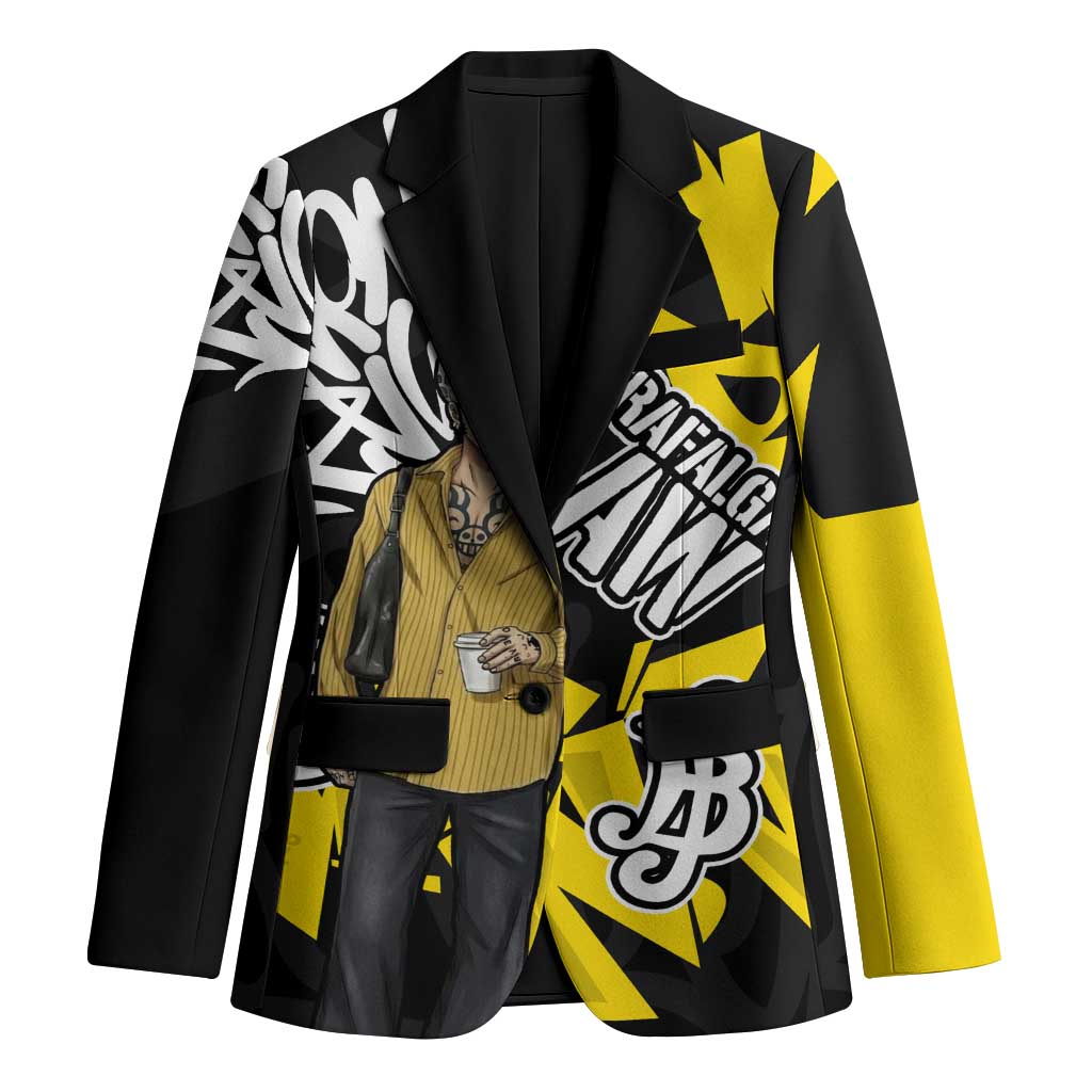 Trafalgar Law One Piece Blazer Graffiti Street Art Anime Collage