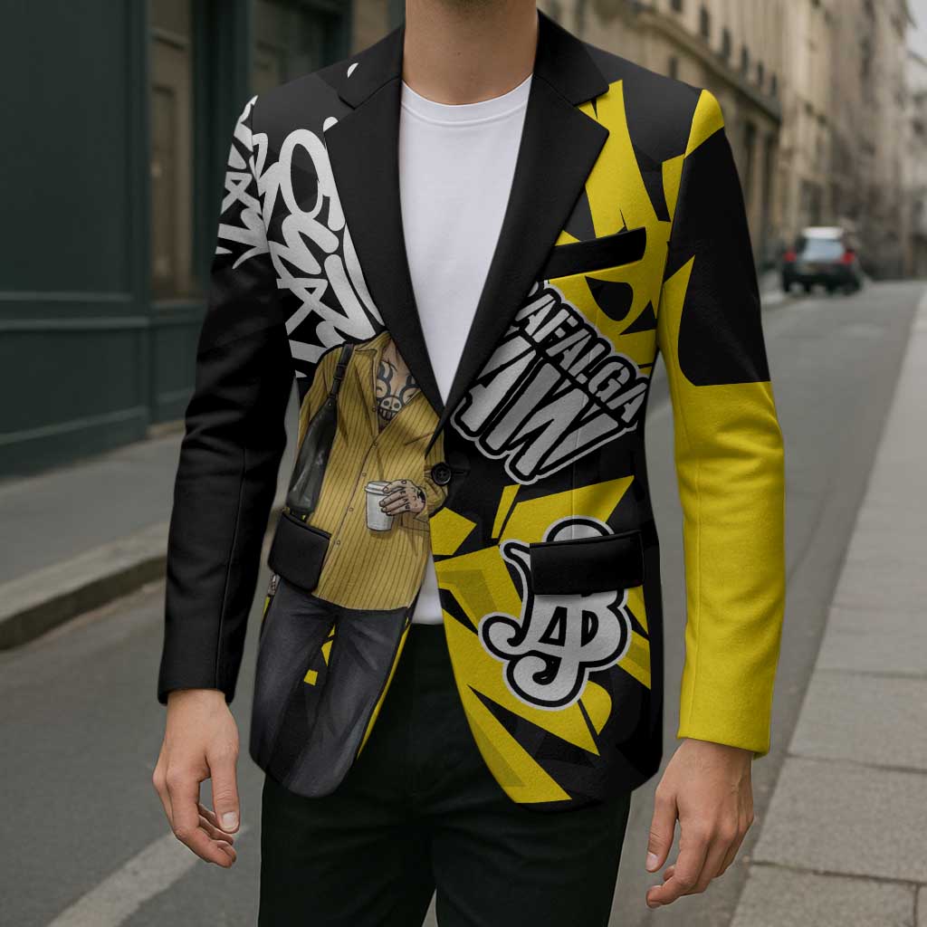 Trafalgar Law One Piece Blazer Graffiti Street Art Anime Collage