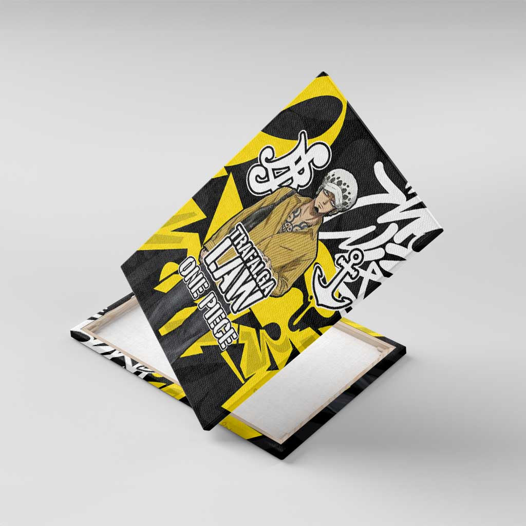 Trafalgar Law One Piece Canvas Wall Art Graffiti Street Art Anime Collage
