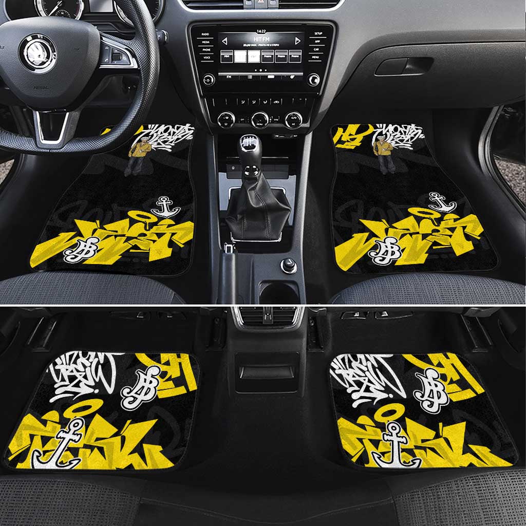 Trafalgar Law One Piece Car Mats Graffiti Street Art Anime Collage
