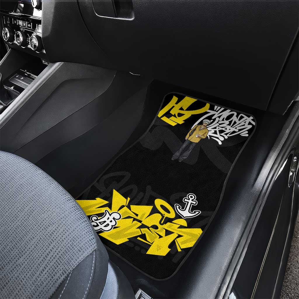 Trafalgar Law One Piece Car Mats Graffiti Street Art Anime Collage