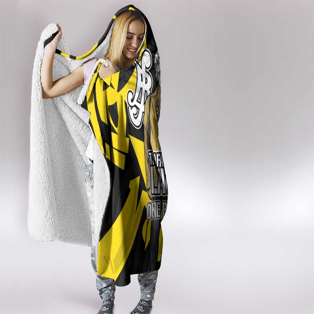 Trafalgar Law One Piece Hooded Blanket Graffiti Street Art Anime Collage