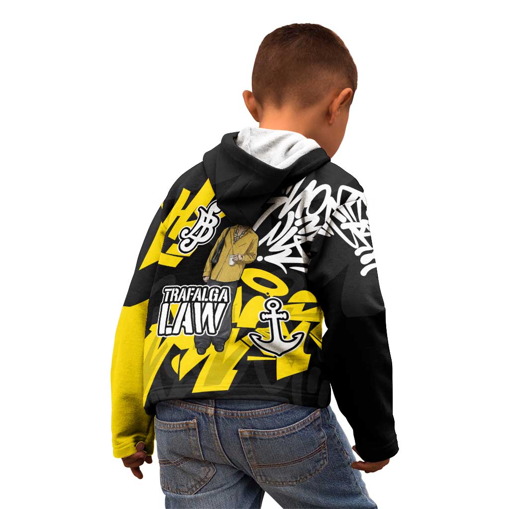Trafalgar Law One Piece Kid Hoodie Graffiti Street Art Anime Collage