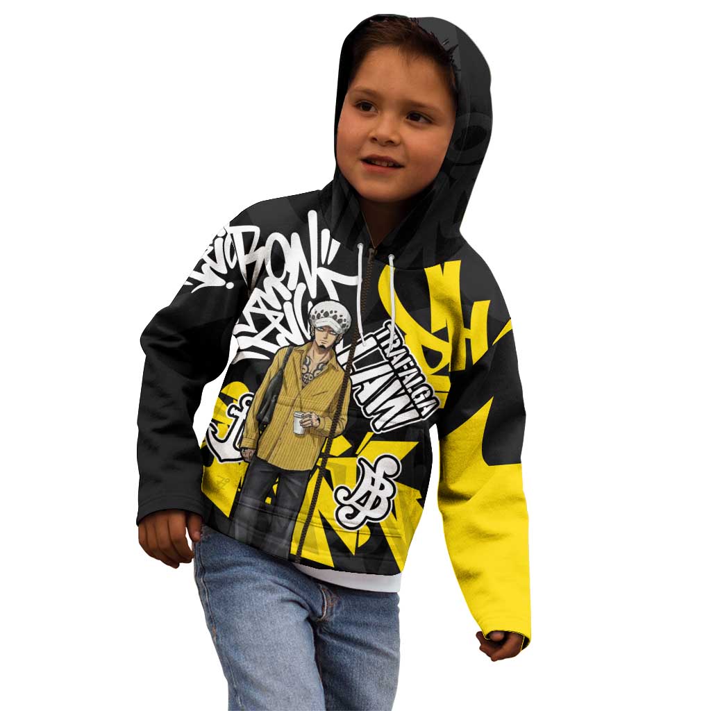 Trafalgar Law One Piece Kid Hoodie Graffiti Street Art Anime Collage