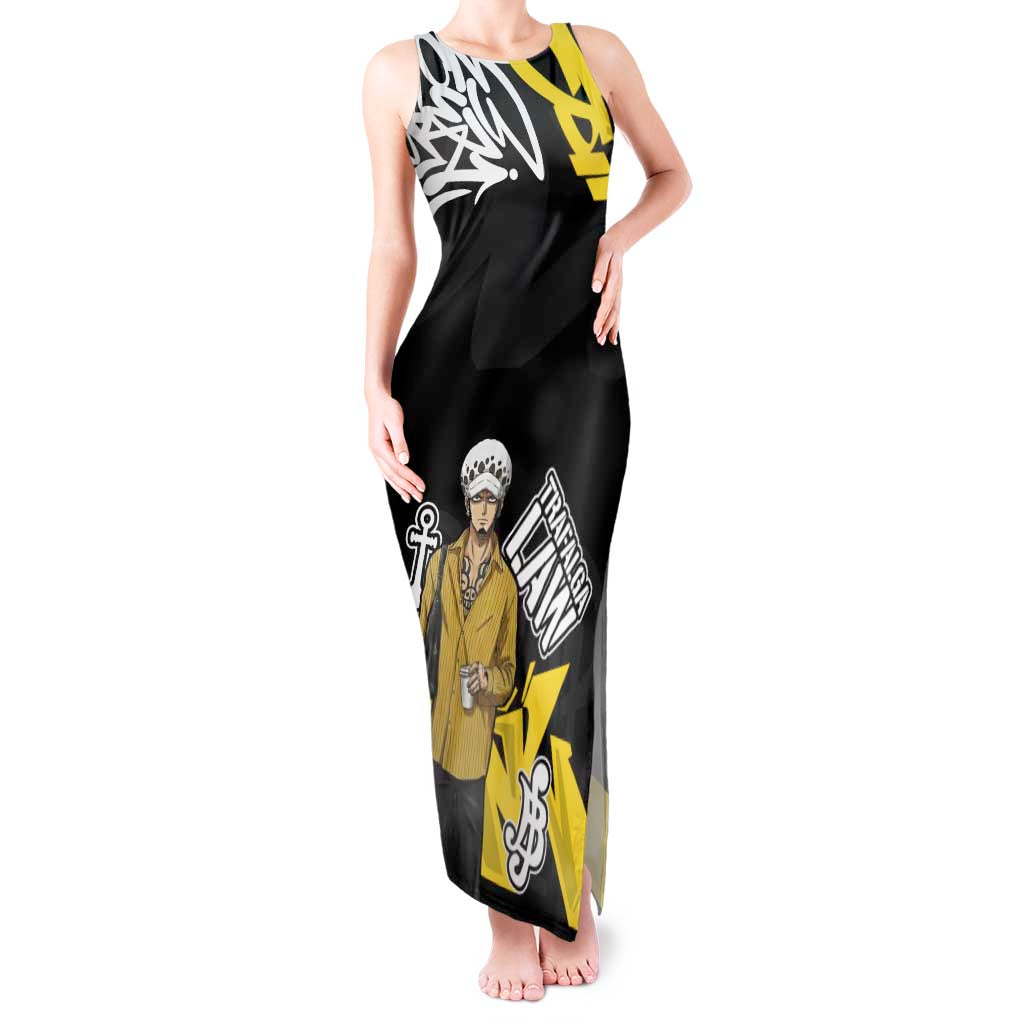Trafalgar Law One Piece Tank Maxi Dress Graffiti Street Art Anime Collage