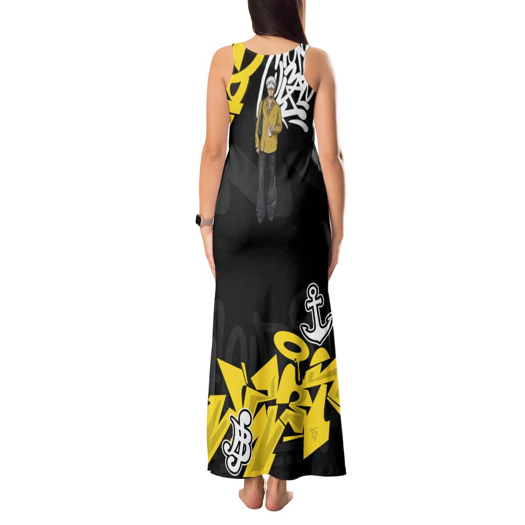 Trafalgar Law One Piece Tank Maxi Dress Graffiti Street Art Anime Collage