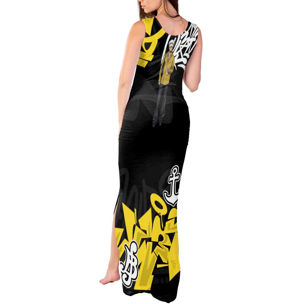 Trafalgar Law One Piece Tank Maxi Dress Graffiti Street Art Anime Collage