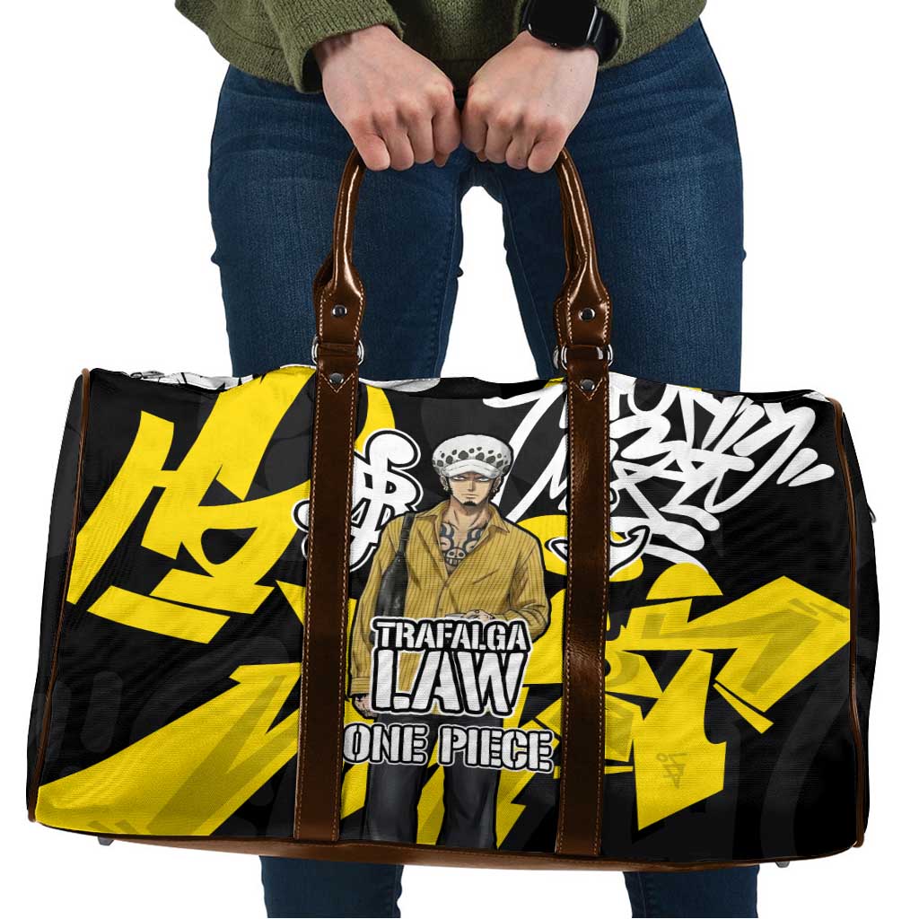 Trafalgar Law One Piece Travel Bag Graffiti Street Art Anime Collage