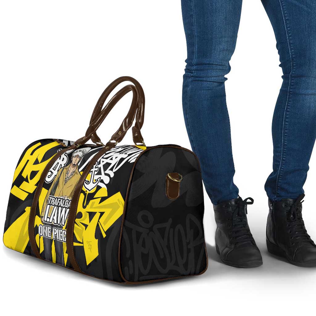 Trafalgar Law One Piece Travel Bag Graffiti Street Art Anime Collage