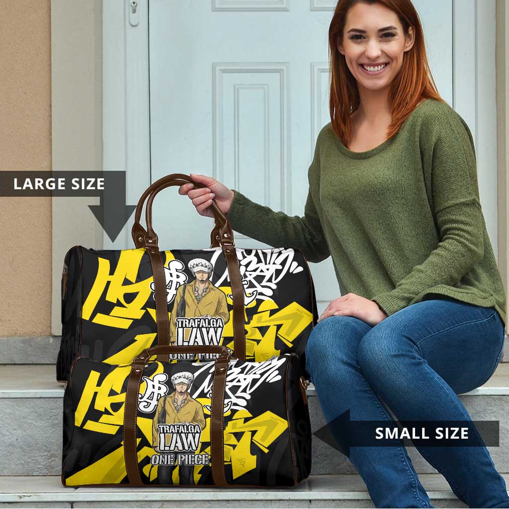 Trafalgar Law One Piece Travel Bag Graffiti Street Art Anime Collage