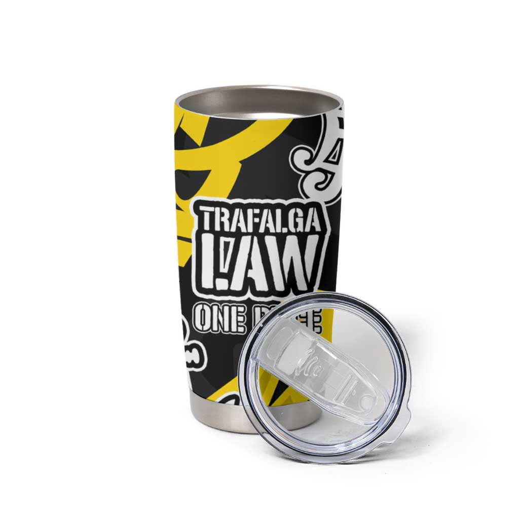 Trafalgar Law One Piece Tumbler Cup Graffiti Street Art Anime Collage